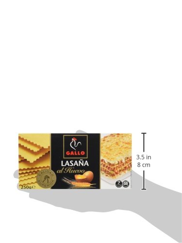 Pastas Gallo - Lasaña Huevo Paquete 290 g - [Pack de 8]