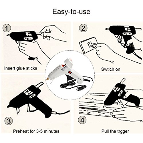PDR Glue Gun 40W, 12V Mini Car Charger Glue Gun con puerto para encendedor de cigarrillos, Kit de Reparación de Abolladuras Sin Pintura para automóviles, camiones, motocicletas, etc
