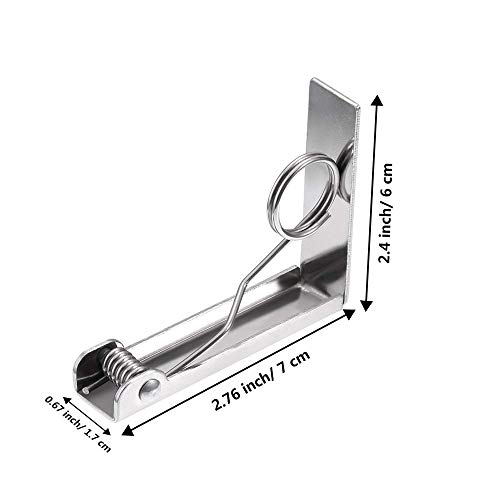 Peerless - Pinzas para mantel, de acero inoxidable, de metal, para mesa de picnic, para exteriores, grandes mesas de pícnic, fiestas, barbacoas, banquetes (4)