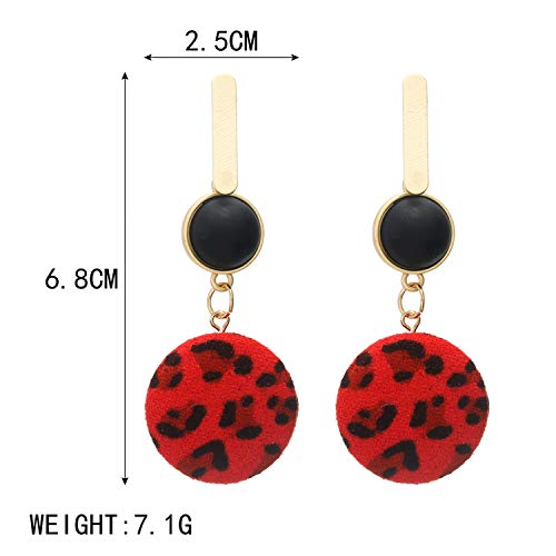 Pendientes de moda para mujer, colgante/largo/colgante/leopardo/declaración/gota/pendientes de mujer