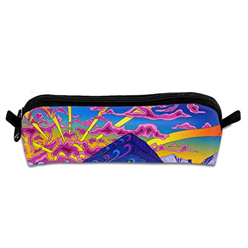 Pengyong Psychedelic - Estuche para lápices de Alta definición para Estudiantes, con Cremallera, Bolsa pequeña para cosméticos, Monedero para niños, Adolescentes y Otros Suministros Escolares