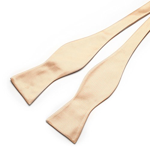 PenSee – exquisito tejido de seda Auto Bowtie sólido Plain lazo ties-various colores