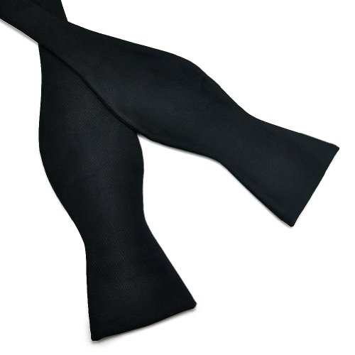 PenSee – Self lazo sólido seda lazo ties-various colores negro negro Talla única