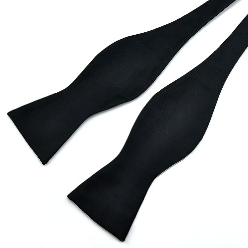 PenSee – Self lazo sólido seda lazo ties-various colores negro negro Talla única