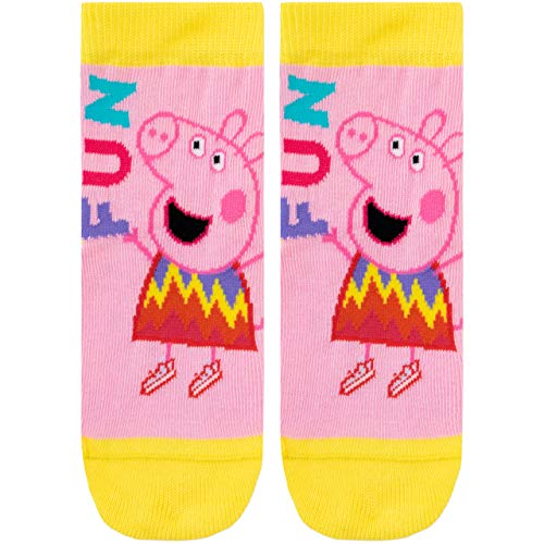 Peppa Pig Calcetines Paquete de 3 para Niñas Multicolor 24/26.5