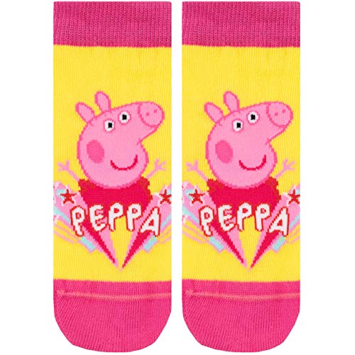 Peppa Pig Calcetines Paquete de 3 para Niñas Multicolor 24/26.5