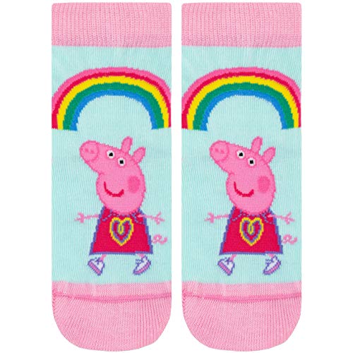 Peppa Pig Calcetines Paquete de 3 para Niñas Multicolor 24/26.5