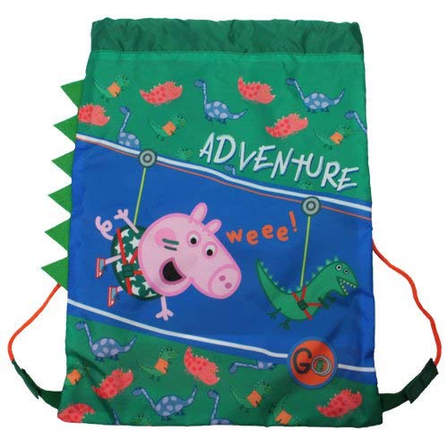 Peppa Pig Trainer Bag Bolso de gimnasio, 39 cm, 21 liters, Azul (Green)