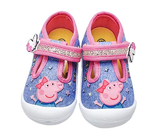 Peppa Pig - Zapatos para niña en azul y rosa, color Azul, talla 20 EU