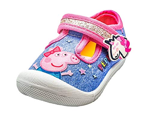 Peppa Pig - Zapatos para niña en azul y rosa, color Azul, talla 20 EU