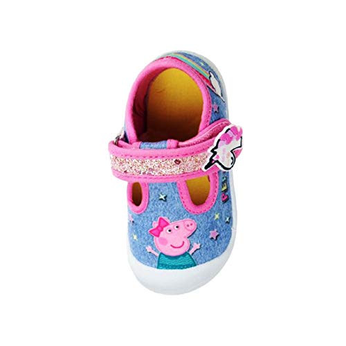 Peppa Pig - Zapatos para niña en azul y rosa, color Azul, talla 20 EU