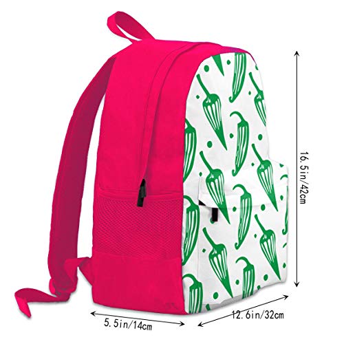 Pepper Mexican Mochila con Estilo para niños Niños Niñas Adolescentes Cumpleaños, Bolsa de Regalo Bolsa Gym Cinch Sack para la Escuela y la Fiesta 12.6x16.5 Pulgadas