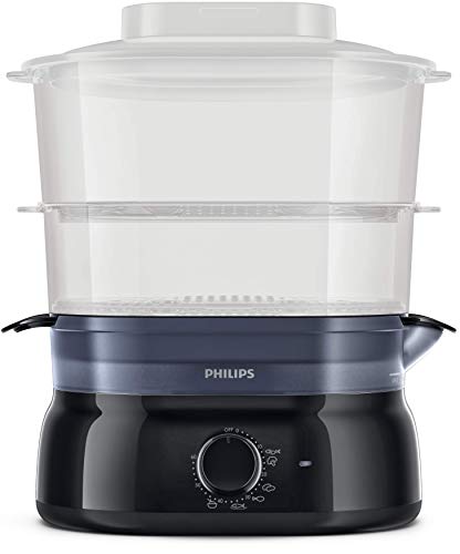 Philips HD9116/90 - Vaporera con infusor de aromas, 2 cestas, capacidad 5 L, sin BPA