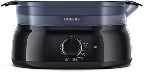 Philips HD9116/90 - Vaporera con infusor de aromas, 2 cestas, capacidad 5 L, sin BPA