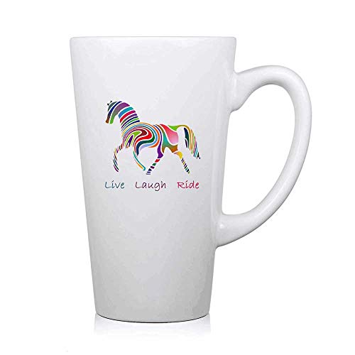 PICOM99 Vaso de chupito de Regalo de Caballo arcoíris - Vaso de chupito, Vaso de chupito único y Divertido