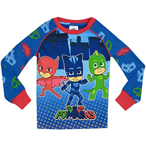 PJ Masks - Pijama para Niños Ajuste Ceñido - 4-5 Años