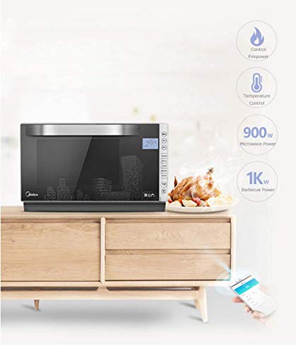 PLEASUR Microondas eléctricas Aplicación Inteligente Control Remoto Pantalla táctil Horno de Onda de luz Inteligente Horno de microondas doméstico 23L 220V50hz