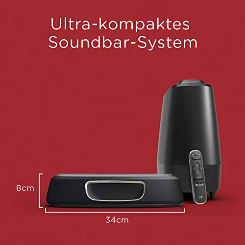 Polk Audio MagniFi Mini - Barra de Sonido y Subwoofer Inalámbrico, con Asistente de Google, Bluetooth, color Negro