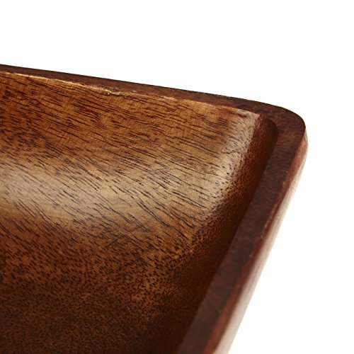 Premier Housewares 1104558 - Cuenco Cuadrado de Madera de Acacia (tamaño Grande, 26 x 26 x 8 cm)