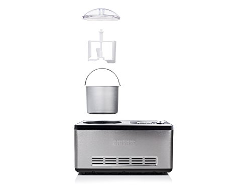 Princess 282604 Heladera Máquina para hacer helados Deluxe, 180 W, 2 litros, Acero Inoxidable