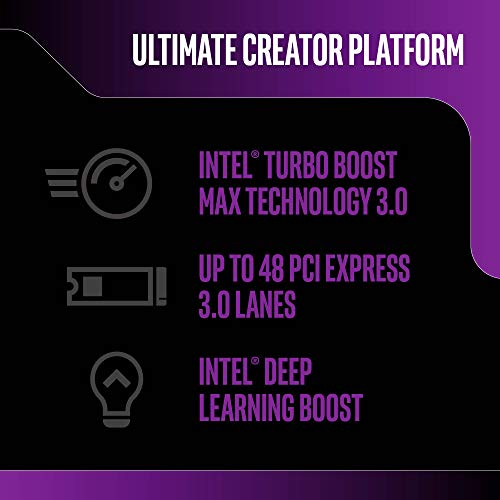 Procesador Intel Core i9-10900X Serie X de 10 núcleos con 3,7 GHz (hasta 4,7 GHz con Turbo Boost 3.0, LGA2066 X299 Series 165 W)