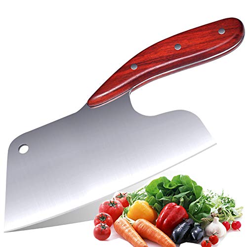 Promithi Cuchillo de cocina,Japanese Acero inoxidable alto,Cuchilla afilada Cuchilla Picadora Carnicero Carne Verdura Cortar Cuchillo Cortador