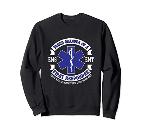 Proud Grandpa First Responder EMS EMT Novelty Gift Apparel Sudadera