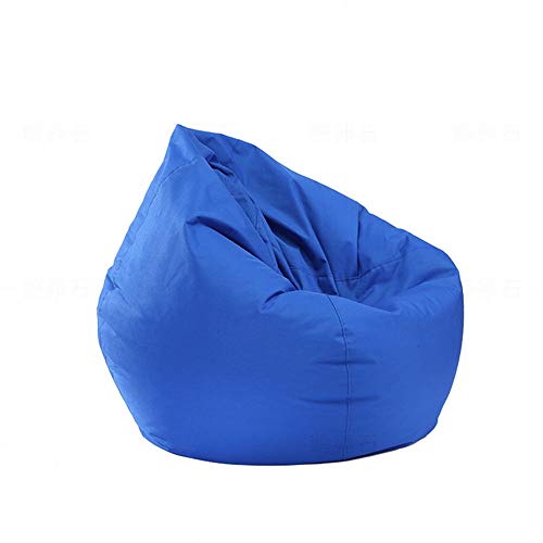 Puff bolsa de almacenamiento de juguetes, funda impermeable para interior y exterior, con cremallera, sin relleno, ideal para silla de juego y silla de jardín para niños y adultos.