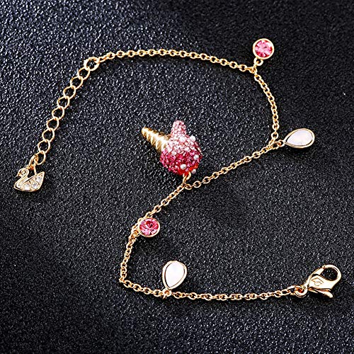 Pulsera Mujer, Aleación Personalidad Lindo Rosa Helado Ajustable Joyas, Conveniente Navidad/Día De San Valentín/Acción De Gracias Enviar Caja De Regalo