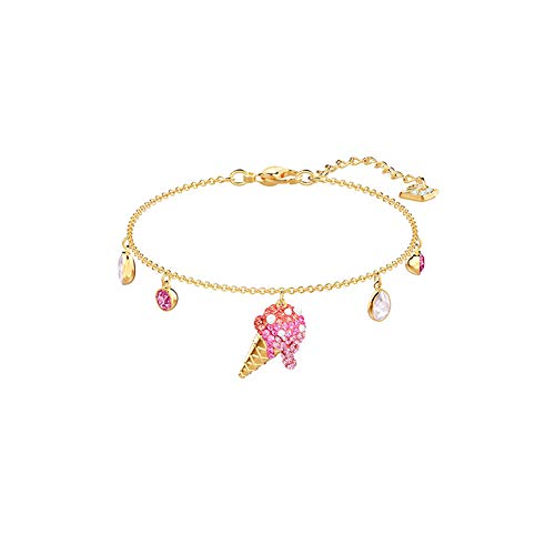 Pulsera Mujer, Aleación Personalidad Lindo Rosa Helado Ajustable Joyas, Conveniente Navidad/Día De San Valentín/Acción De Gracias Enviar Caja De Regalo