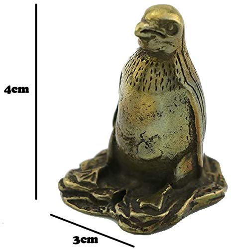 QJL_ANA Pequeño pingüino Puro Holder Tapa el crisol de Cobre de Piezas Especiales for la Ceremonia del té Japonesa del té del Arte Rack Decoración Animal de compañía