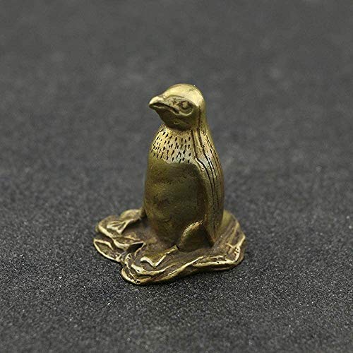 QJL_ANA Pequeño pingüino Puro Holder Tapa el crisol de Cobre de Piezas Especiales for la Ceremonia del té Japonesa del té del Arte Rack Decoración Animal de compañía