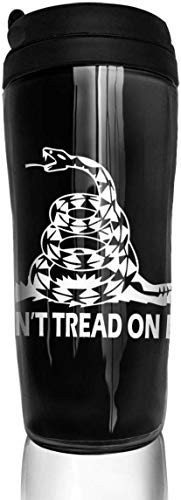 QQSSP Taza de viaje Coffee Cup Travel Mug,Don't Tread On Me Portable Double Wall Water Cup Vacuum Insulated Bottle Thermos Mug With Sealing Lid