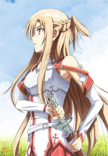 QTRT Sword Art Online-Yuuki Asuna Entre copas animado bricolaje 5D diamante Pintura Kit de taladro completo Pintura Artes Artesanía hogar de la lona de la decoración DIY Puzzle de padres e hijos inter