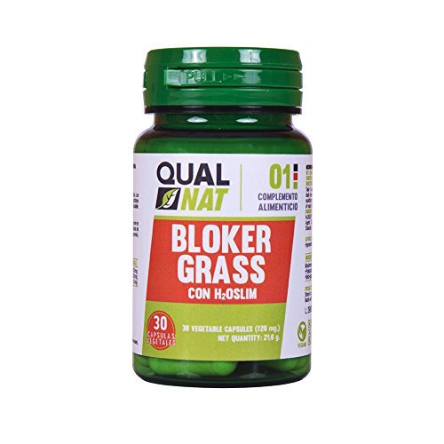 Quemagrasas potente para adelgazar | Fat-Burner | Quemador de Grasas Natural Para Hombres y Mujeres | Pérdida de Peso | Termogénico Adelgazante | Blokergrass - 30 cápsulas- Qualnat