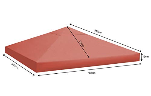 Quick-Star – Techo de Repuesto para Rank Carpa 3 x 3 m Terra Funda para pabellón Techo