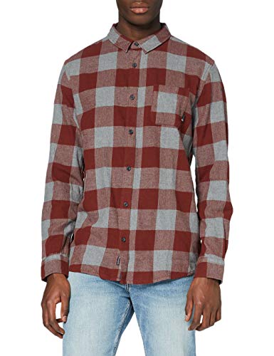 Quiksilver Motherfly Flannel-Camisa De Manga Larga para Hombre, Andorra Marra Mundi, S