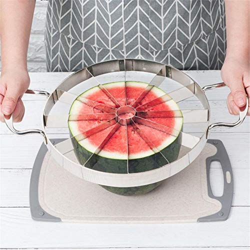 raspbery Fruta Melón Cantalupo Slicer Sandía Divisor Herramientas de Cocina Pesado Cortador de Acero Inoxidable para Cortar la Forma de Bola Fruta y verdura Adecuado