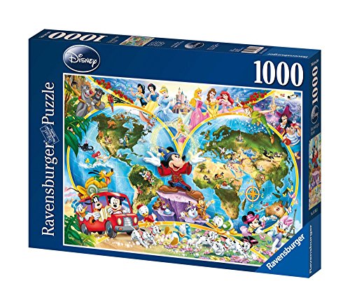 Ravensburger Disney - Mapamundi, Puzzle de 1000 Piezas 15785 3