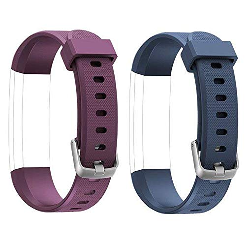 Rayfit Pulseras de Repuesto para Fitness Tracker Correa ID115U / Correa 115U / 115UU Smart Band Correa Repuesto de Reloj Deportivo Inteligente Pulseras Actividad Contador Pasos Calorías Podómetro