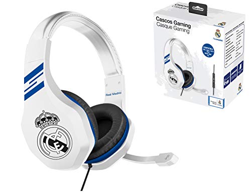 Real Madrid Auriculares gaming - accesorio gamer para PS4, PS4 Pro, Xbox One, PC