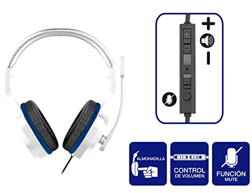 Real Madrid Auriculares gaming - accesorio gamer para PS4, PS4 Pro, Xbox One, PC