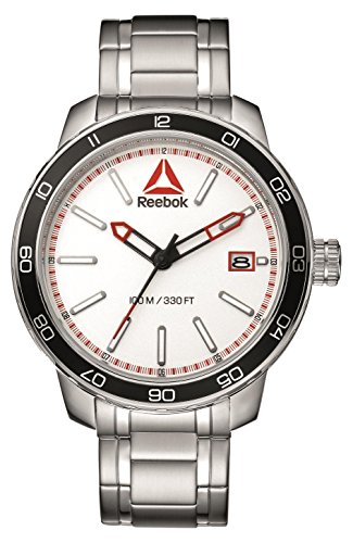 Reebok Reloj Analógico para Hombre de Cuarzo con Correa en Acero Inoxidable RD-FOR-G3-S1S1-WR