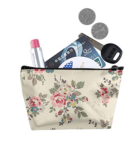 Regalo Ideal: Bolsa de Almacenamiento Trapezoidal multifunción con Purpurina Turquesa Bolsa de cosméticos Bolsa de Maquillaje pequeña Bolsa de Aseo Bolsa de Viaje portátil con Cremallera