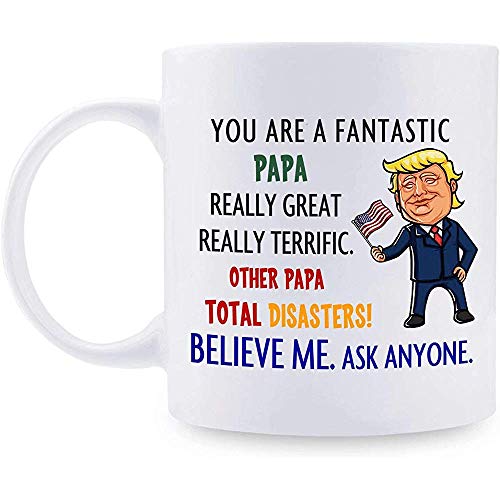 Regalo para la taza personalizada de Donald Trump Taza de café fantástica divertida Las mejores ideas de regalos de Trump para cumpleaños // aniversario 11oz blanco