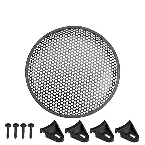 Rejilla para altavoz de 20 cm, patrón de panal, orificio hexagonal + juego de montaje