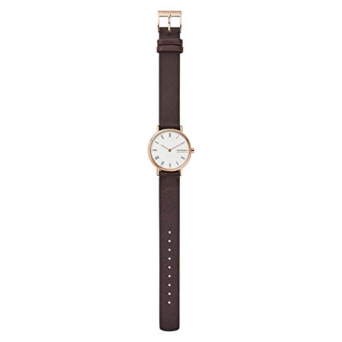 Reloj para Mujer con Correa de Cuero marrón SKW2760