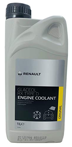 Renault Anticongelante Refrigerante Coolant Glaceol RX tipo D Verde, 1 litro