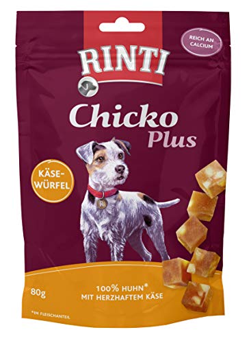 Rinti Extra Chicko Plus - Cubitos de Queso con Pollo (12 x 80 g)