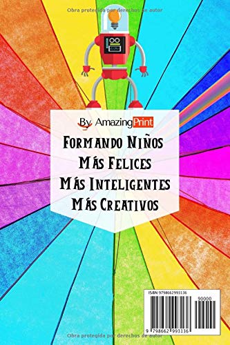 Robots Libro de Colorear: 50 hojas llenas de imagenes divertidas para niños